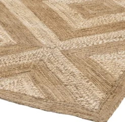 Casa Padrino Luxus Hanf Teppich Naturfarben 300 x 400 cm - Handgewebter Wohnzimmer & Hotel Teppich - Wohnzimmer Deko Accessoires - Luxus Qualität