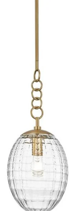 Casa Padrino Luxus Hängeleuchte Antik Messing Ø 21,6 x H. 55,9 cm - Pendelleuchte mit eiförmigen Glas Lampenschirm - Wohnzimmer Lampe