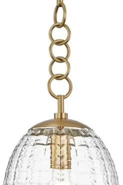 Casa Padrino Luxus Hängeleuchte Antik Messing Ø 21,6 x H. 55,9 cm - Pendelleuchte mit eiförmigen Glas Lampenschirm - Wohnzimmer Lampe
