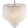 Casa Padrino Luxus Hängeleuchte Barock Stil, Gefrorenes Glas Weiß, Durchmesser 60 cm, Höhe 60 cm