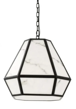 Casa Padrino Luxus Hängeleuchte im Barock Stil - Schwarz - Durchmesser 50 x H 45 cm