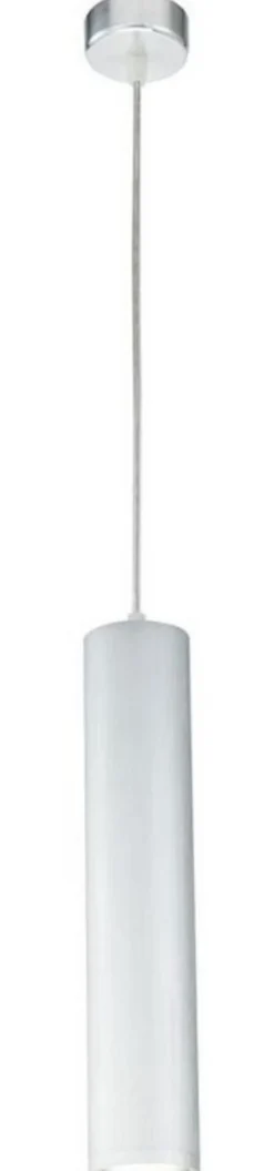 Casa Padrino Luxus Hängeleuchte Silber Ø 6 x H. 30 cm - Höhenverstellbare Aluminium Pendelleuchte