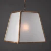 Casa Padrino Luxus Hängeleuchte Laterne Messing Brüniert B. 60 x H. 60 cm - Handgefertigte Laterne aus Messing - Luxus Kollektion - Edel & Prunkvoll