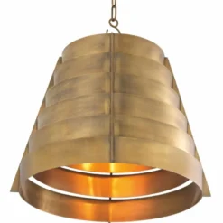 Casa Padrino Luxus Hängeleuchte Vintage Messing Ø 55 x H. 42 cm - Luxus Leuchten