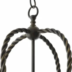 Casa Padrino Luxus Hängeleuchte Bronze / Schwarz H. 72,5 cm - Luxus Qualität