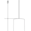 Casa Padrino Luxus Hängeleuchte Weiß Ø 6 x H. 30 cm - Höhenverstellbare Aluminium Pendelleuchte