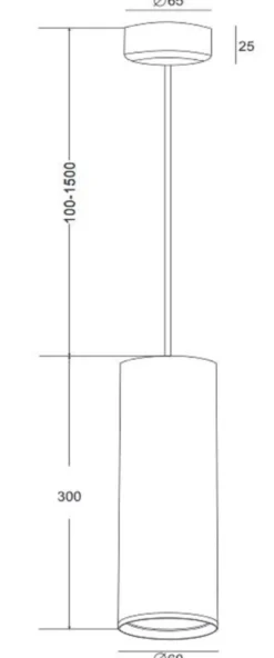 Casa Padrino Luxus Hängeleuchte Weiß Ø 6 x H. 30 cm - Höhenverstellbare Aluminium Pendelleuchte