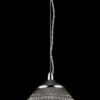 Casa Padrino Luxus Hängeleuchte Silber Ø 22 x H. 15,5 cm - Luxus Wohnzimmermöbel