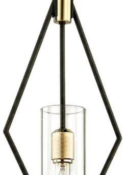 Casa Padrino Luxus Hängeleuchte Bronze / Messing 24,1 x H. 61,6 cm - Designer Wohnzimmer Pendelleuchte