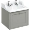 Casa Padrino Luxus Hänge-Waschschrank / Waschtisch mit Schublade 65 x 58 x H. 59 cm