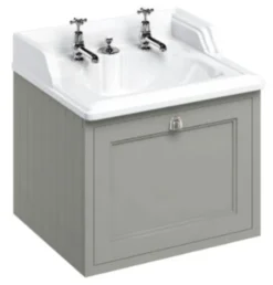 Casa Padrino Luxus Hänge-Waschschrank / Waschtisch mit Schublade 65 x 58 x H. 59 cm