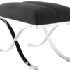Casa Padrino Luxus Hocker Anthrazitgrau 69 x 42 x H. 51 cm - Designermöbel