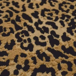 Casa Padrino Luxus Hocker Leopard / Bronze H. 54 cm - Luxus Hotel Möbel