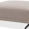 Casa Padrino Luxus Hocker Sandfarben / Bronze 108 x 108 x H. 41 cm - Sitzhocker - Fußhocker - Luxus Wohnzimmer Möbel
