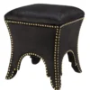 Casa Padrino Luxus Hocker Schwarz 39 x 39 x H. 45 cm - Hotel Möbel