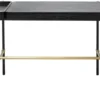 Casa Padrino Luxus Hotel Couchtisch Schwarz / Gold 80 x 40 x H. 45 cm - Hotel Möbel