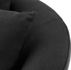 Casa Padrino Luxus Hotel Salon Sessel Schwarz 101 x 91 x H. 72 cm - Wohnzimmer Möbel