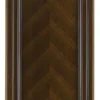 Casa Padrino Luxus Jugendstil Wandgarderobe Dunkelbraun 63,6 x 6,5 x H. 151 cm - Elegante Massivholz Wand Garderobe mit 2 Kleiderhaken - Garderoben Möbel - Schlafzimmer Möbel - Hotel Möbel