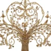 Casa Padrino Luxus Jugendstil Wandleuchte Gold 160 x 20 x H. 110 cm - Elegante Metall Wandlampe - Barock & Jugendstil Wandleuchten