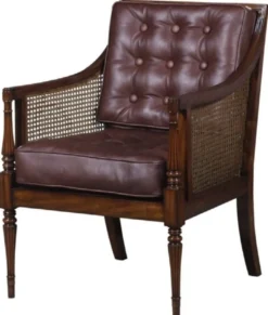 Casa Padrino Luxus Jugendstil Salon Sessel Dunkelbraun / Braun 68 x 65 x H. 98 cm - Hotel Möbel