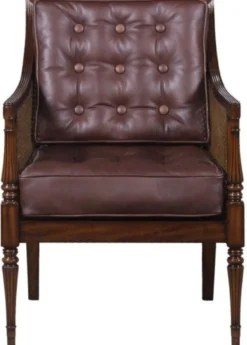 Casa Padrino Luxus Jugendstil Salon Sessel Dunkelbraun / Braun 68 x 65 x H. 98 cm - Hotel Möbel