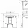 Casa Padrino Luxus Jugendstil Stand Waschtisch Weiß / Aluminium mit Marmorplatte mit Spritzschutz hinten, seitlich und Ablage Barock Waschbecken Barockstil Antik Stil