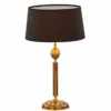 Casa Padrino Luxus Jugendstil Tischleuchte Gold / Braun / Schwarz H. 60 cm