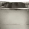 Casa Padrino Luxus Jugendstil Kupfer Badewanne Matt Silber / Silber Verchromt 170 x 71 x H. 71 cm - Freistehende Retro Badewanne - Rustikale Kupfer Badezimmer Möbel