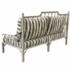 Casa Padrino Luxus Jugendstil Sofa Grau / Weiß 190 cm - Hotel & Garten Sofa