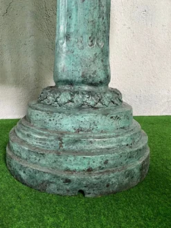 Casa Padrino Luxus Jugendstil Bronze Springbrunnen Kraniche Mehrfarbig 79 x 74 x H. 150 cm - Prunkvoller Gartenbrunnen - Gartendeko Brunnen - Barock & Jugendstil Garten Deko Accessoires