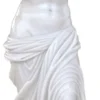 Casa Padrino Luxus Jugendstil Marmor Deko Skulptur Frau Weiß H. 180 cm