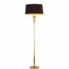 Casa Padrino Luxus Jugendstil Stehleuchte Gold / Braun / Schwarz H. 177 cm