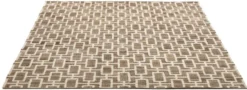 Casa Padrino Luxus Jute Teppich Naturfarben / Weiß 300 x 400 cm - Luxus Wohnzimmer Accessoires