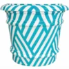 Casa Padrino Luxus Keramik Blumentopf Weiß / Türkis Ø 62 x H. 51 cm - Garten Deko VPP