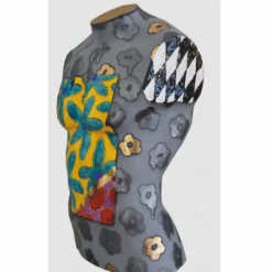 Casa Padrino Luxus Keramik Deko Männer Torso Bunt H. 62 cm - Handgefertigt & Handbemalt