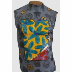 Casa Padrino Luxus Keramik Deko Männer Torso Bunt H. 62 cm - Handgefertigt & Handbemalt
