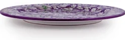 Casa Padrino Luxus Keramik Teller 6er Set Lila Ø 32 cm - Made in Italy
