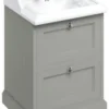 Casa Padrino Luxus Keramik Waschschrank / Waschtisch mit 2 Schubladen 67 x 58 x H. 93 cm