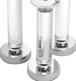 Casa Padrino Luxus Kerzenhalter 3er Set - Hotel Restaurant Accessoires