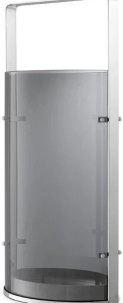 Casa Padrino Luxus Kerzenleuchter Silber / Grau 29,5 x 21 x H. 65 cm - Gastronomie Accessoires - Luxus Qualität