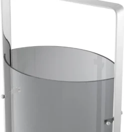 Casa Padrino Luxus Kerzenleuchter Silber / Grau 29,5 x 21 x H. 65 cm - Gastronomie Accessoires - Luxus Qualität