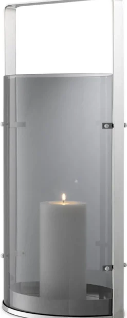 Casa Padrino Luxus Kerzenleuchter Silber / Grau 29,5 x 21 x H. 65 cm - Gastronomie Accessoires - Luxus Qualität