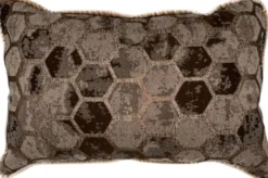 Casa Padrino Luxus Kissen Braun 55 x 35 cm - Deko Kissen - Rechteckiges Zierkissen - Wohnzimmer Deko - Luxus Deko Accessoires - Luxus Deko