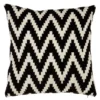 Casa Padrino Luxus Kissen 2er Set 50 x H. 50 cm Schwarz / Beige - Wohnzimmer Accessoires