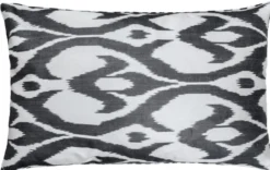 Casa Padrino Luxus Kissen Mod2 Schwarz / Weiß 60 x 40 cm - Wohnzimmer Deko Accessoires