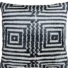 Casa Padrino Luxus Kissen Mod2 Schwarz / Weiß 40 x 40 cm - Wohnzimmer Deko Accessoires