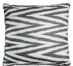 Casa Padrino Luxus Kissen Schwarz / Weiß 40 x 40 cm - Wohnzimmer Deko Accessoires