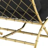 Casa Padrino Luxus Klappstuhl Gold / Schwarz 75 x 81,5 x H. 92 cm - Luxus Möbel