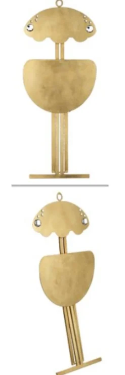 Casa Padrino Luxus Klappstuhl Gold 42 x 32 x H. 88 cm - Metall Stuhl mit Swarovski Kristallglas - Luxus Möbel