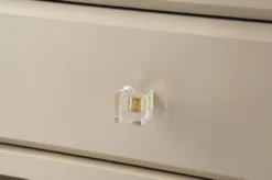 Casa Padrino Luxus Kleiderschrank Beige 200 x 60 x H. 230 cm - Offener Schlafzimmer Schrank - Schlafzimmer Möbel - Hotel Möbel - Luxus Möbel - Luxus Einrichtung - Schlafzimmer Einrichtung